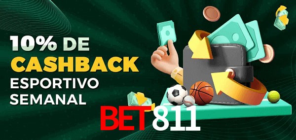 10% de bônus de cashback na Bet811